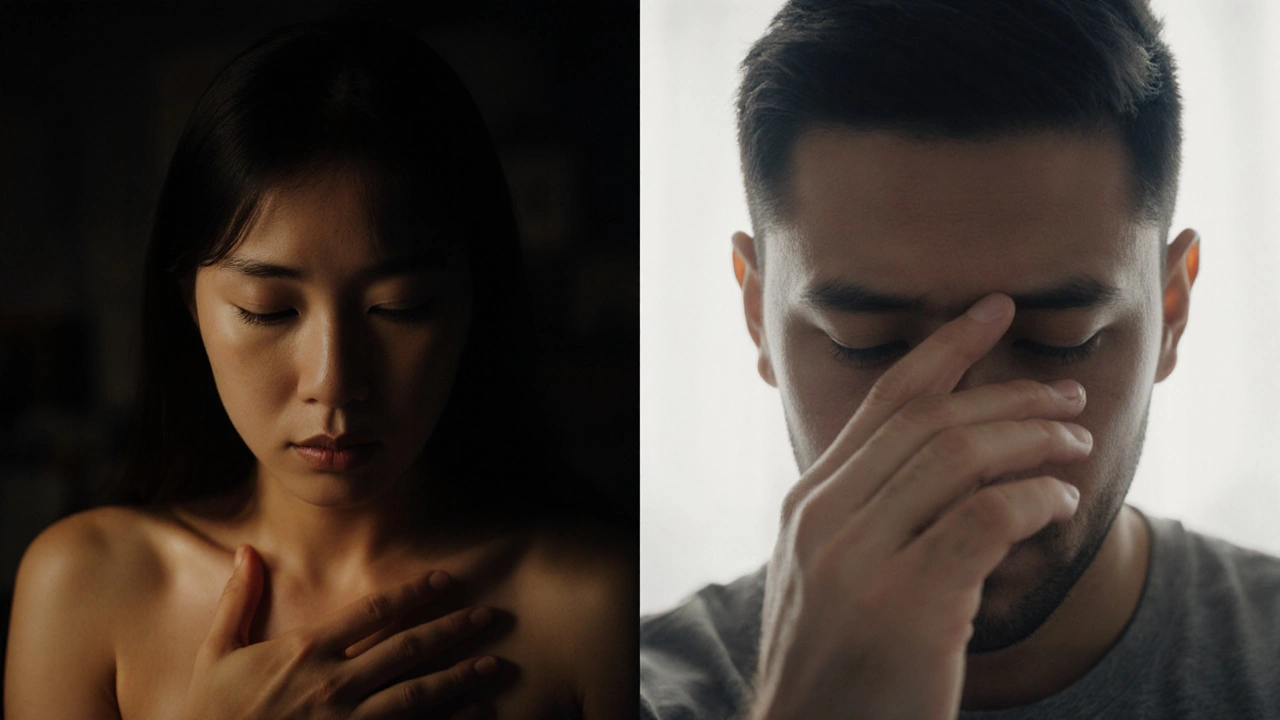 Een video-call tussen twee mensen in verschillende landen, zonder filters, alleen hun gezichten en ademhaling.